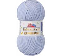 Strickfein Himalaya Dolphin Baby Wolle Garn Baumwolle Strickwolle zum Stricken häkeln (80344 Graublau)
