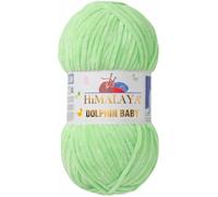 Strickfein Himalaya Dolphin Baby Wolle Garn Baumwolle Strickwolle zum Stricken häkeln (80350 Hellgrün)