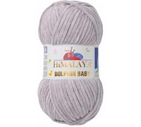 Strickfein Himalaya Dolphin Baby Wolle Garn Baumwolle Strickwolle zum Stricken häkeln (80357 Mausgrau)
