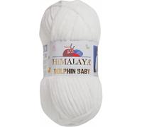 Strickfein Himalaya Dolphin Baby Wolle Garn Baumwolle Strickwolle zum Stricken häkeln (80363 Creme)