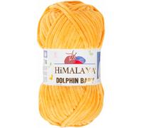 Strickfein Himalaya Dolphin Baby Wolle Garn Baumwolle Strickwolle zum Stricken häkeln (80368 Sonnengelb)