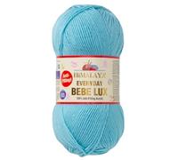 Strickfein Himalaya Everyday Bebe Lux Strickgarn - 100g/250m - 100% Antipilling Acryl - OEKO-TEX - Für Babydecken, Kleidung (Babyblau)
