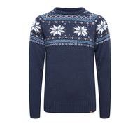 Strickfleece-Pullover 11 PROJECT "Strickpullover PRTimbro", Herren, Gr. L, blau (marineblaus), Obermaterial: 90% Polyacryl PAN. 10% Wolle WO., Pullover (18954660-L) marineblaus
