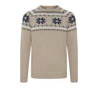 Strickfleece-Pullover 11 PROJECT "Strickpullover PRTimbro", Herren, Gr. L, braun (crockery), Obermaterial: 90% Polyacryl PAN. 10% Wolle WO., Pullover (37997367-L) crockery