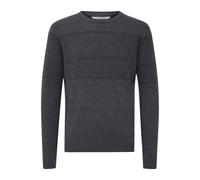 Strickfleece-Pullover 11 PROJECT "Strickpullover PRYannis", Herren, Gr. XL, grau (dunkelgrau melange), Obermaterial: 80% Baumwolle CO. 20% Nylon NY., Pullover (40962614-XL) dunkelgrau melange