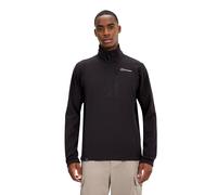 Strickfleece-Pullover BERGHAUS, Herren, Gr. L, schwarz, Obermaterial: 100% Polyester, Pullover, aus Polyester, mit Half-Zip, aus Polartec Classic Microfleece (20949733-L) schwarz