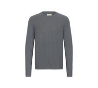 Strickfleece-Pullover BLEND "Strickpullover BHAbas", Herren, Gr. M, grau (iron gate), Obermaterial: 100% Baumwolle CO., Pullover (43210545-M) iron gate