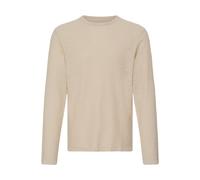 Strickfleece-Pullover BLEND "Strickpullover BHAbas", Herren, Gr. M, grau (oyster gray), Obermaterial: 100% Baumwolle CO., Pullover (85738408-M) oyster gray