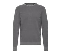 Strickpullover BLEND "BHBaal", Damen, Gr. S, iron gate, Feinstrick, 70% Baumwolle, 30% Nylon, unifarben, normal normal, Rundhals, Pullover Strickpullover, Stilvoller Basic Strickpullover (77366361-S)
