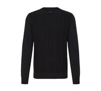 Strickfleece-Pullover BLEND "Strickpullover BHBaron", Herren, Gr. XL, schwarz (schwarz beauty), Obermaterial: 100% Baumwolle CO., Pullover (50856169-XL) schwarz beauty