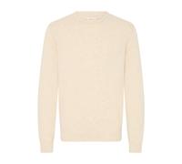 Strickfleece-Pullover BLEND "Strickpullover BHBRANKO", Herren, Gr. XL, beige (crockery melange), Obermaterial: 60% Wolle mw. 40% Nylon NY., Pullover (84218006-XL) crockery melange