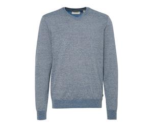 Strickfleece-Pullover BLEND "Strickpullover BHBruton", Herren, Gr. M, blau (marineblaus), Obermaterial: 100% Polyester PES., Pullover (98971623-M) marineblaus