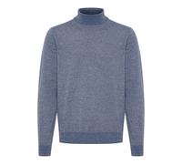 Strickfleece-Pullover BLEND "Strickpullover BHBRUTON roll neck knit", Herren, Gr. M, blau (marineblaus), Obermaterial: 100% Polyester PES., Pullover (73724167-M) marineblaus
