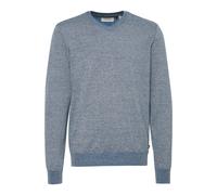 Strickfleece-Pullover BLEND "Strickpullover BHBRUTON V-neck", Herren, Gr. M, blau (marineblaus), Obermaterial: 100% Polyester PES., Pullover (98971623-M) marineblaus