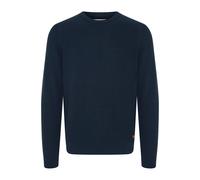 Strickpullover BLEND "BHCodford", Damen, Gr. XXL, blau (marineblaus), Feinstrick, 100% Baumwolle, unifarben, regular fit normal, Rundhals, eng, Pullover Strickpullover, Stilvoller Feinstrick-Pullover