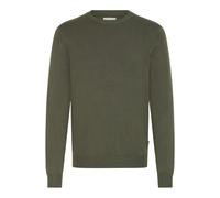 Strickfleece-Pullover BLEND "Strickpullover BHDAN", Herren, Gr. L, schwarz (forest night), Obermaterial: 70% Viskose CV. 30% Nylon NY., Pullover (67309814-L) forest night