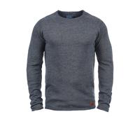 Strickfleece-Pullover BLEND "Strickpullover BHDan", Herren, Gr. M, blau (ensign blau), Obermaterial: 50% Baumwolle CO. 50% Polyacryl PAN., Pullover (65997112-M) ensign blau