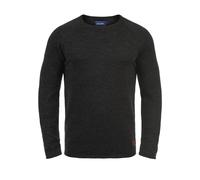 Strickpullover BLEND "Strickpullover BHDan" Gr. XXL, schwarz (schwarz 2), Herren, Obermaterial: 50% Baumwolle CO. 50% Polyacryl PAN., meliert, Pullover (55670660-XXL) schwarz 2