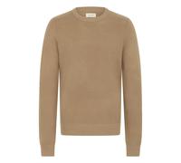 Strickfleece-Pullover BLEND "Strickpullover BHDANA", Herren, Gr. L, blau (sepia tint), Obermaterial: 50% Polyester PES. 45% Polyacryl PAN. 5% Wolle mw., Pullover (63833704-L) sepia tint