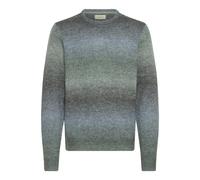 Strickfleece-Pullover BLEND "Strickpullover BHDANNIE", Herren, Gr. 3XL, blau (blau shadow), Obermaterial: 46% Polyacryl PAN. 37% Polyester PES. 10% Nylon NY. 7% Wolle WO., Pullover (27001069-XXXL) bla