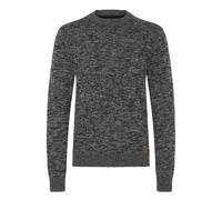 Strickpullover BLEND "BHDanno", Herren, Gr. M, schwarz, Grobstrick, 70% Baumwolle (Recycled), 30% Polyester (Recycled), meliert, normal normal, Rundhals, Pullover Strickpullover, Klassischer Grobstric