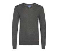 Blend BHDansel Herren Strickpullover Feinstrick Pullover mit V-Ausschnitt Rippbündchen Baumwollmischung Regular fit, Größe:XL, Farbe:Charcoal (70818)