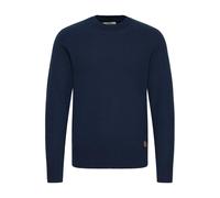 Strickfleece-Pullover BLEND "Strickpullover BHFinn", Herren, Gr. 3XL, blau (marineblaus), Obermaterial: 70% Baumwolle CO recyc.. 30% Polyester Pol. recyc.., Pullover (77399607-XXXL) marineblaus