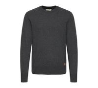 Strickpullover BLEND "BHFinn", Herren, Gr. XL, charcoal mix, Feinstrick, 70% Baumwolle (Recycled), 30% Polyester (Recycled), unifarben, normal normal, Rundhals, Pullover Strickpullover, Stilvoller Str