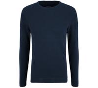 Strickfleece-Pullover BLEND "Strickpullover BHGastamo", Herren, Gr. XXL, blau (marineblaus), Obermaterial: 100% Baumwolle CO., Pullover (99454401-XXL) marineblaus