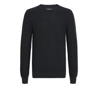 Strickpullover BLEND "BHMGOAR", Herren, Gr. 3XL, schwarz, Feinstrick, 100% Baumwolle, unifarben, Basic, regular fit normal, Rundhals, eingesetzt, Pullover, Stilvoller Strickpullover (71857215-XXXL) sc