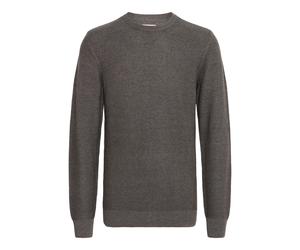 Strickfleece-Pullover BLEND "Strickpullover BHGoar", Herren, Gr. L, grau (charcoal mix), Obermaterial: 100% Baumwolle CO., Pullover (54356526-L) charcoal mix