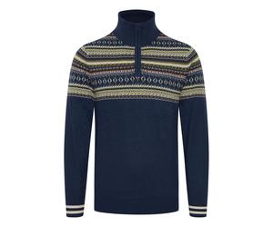 Strickfleece-Pullover BLEND "Strickpullover BHGrote", Herren, Gr. 3XL, blau (marineblaus), Obermaterial: 85% Polyacryl PAN. 15% Wolle WO., Pullover (20696240-XXXL) marineblaus