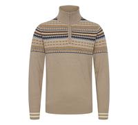 Strickfleece-Pullover BLEND "Strickpullover BHGrote", Herren, Gr. XXL, braun (crockery), Obermaterial: 85% Polyacryl PAN. 15% Wolle WO., Pullover (24165447-XXL) crockery