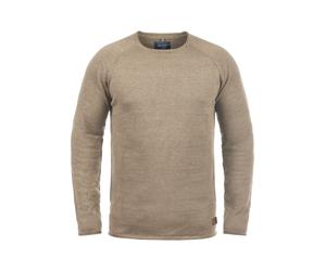 Strickfleece-Pullover BLEND "Strickpullover BHJohn", Herren, Gr. 3XL, beige (beige braun), Obermaterial: 100% Baumwolle CO., Pullover (35737411-XXXL) beige braun