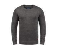 Strickfleece-Pullover BLEND "Strickpullover BHLars", Herren, Gr. XL, grau (pewter mix), Obermaterial: 50% Baumwolle CO. 50% Polyester PES., Pullover (65265243-XL) pewter mix