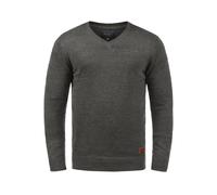 Blend BHLasse Herren Strickpullover Feinstrick Pullover mit V-Ausschnitt Baumwollmischung Regular fit, Größe:XL, Farbe:Pewter Mix (70817)
