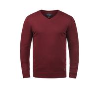 Blend BHLasse Herren Strickpullover Feinstrick Pullover mit V-Ausschnitt Baumwollmischung Regular fit, Größe:XL, Farbe:Andorra Red (73811)
