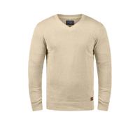 Blend BHLasse Herren Strickpullover Feinstrick Pullover mit V-Ausschnitt Baumwollmischung Regular fit, Größe:XXL, Farbe:Sand Mix (70810)