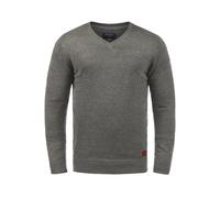 Strickfleece-Pullover BLEND "Strickpullover BHLasse", Herren, Gr. XXL, grau (zink mix), Obermaterial: 50% Baumwolle CO. 50% Polyacryl PAN., Pullover (60080216-XXL) zink mix