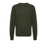 Strickpullover BLEND "BHNolen", Herren, Gr. 3XL, deep depths, Feinstrick, 100% Baumwolle, unifarben, regular fit normal, Rundhals, eng, Pullover Strickpullover, Stilvoller Feinstrick-Pullover mit Rund