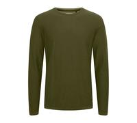 Strickpullover BLEND "BHPullover", Damen, Gr. 3XL, cypress, Feinstrick, 100% Baumwolle, unifarben, regular fit normal, Rundhals, eng, Pullover Strickpullover, Stilvoller Feinstrick-Pullover mit Rundha