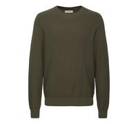Strickpullover BLEND "BHPullover", Damen, Gr. 3XL, forest night, Web, 100% Baumwolle, unifarben, regular fit, Rundhals, eingesetzt, Pullover Strickpullover, Stilvoller Strickpullover (39562136-XXXL) f