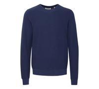 Strickfleece-Pullover BLEND "Strickpullover BHPullover", Herren, Gr. L, blau (marineblaus), Obermaterial: 100% Baumwolle CO., Pullover (23467837-L) marineblaus