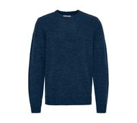 Strickpullover BLEND "BHPullover", Herren, Gr. L, marineblaus, Grobstrick, 85% Polyacryl, 15% Wolle, unifarben, regular fit, Pullover Strickpullover, Klassischer Grobstrickpullover (55575201-L) marine