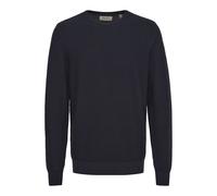 Strickpullover BLEND "BHPullover", Herren, Gr. L, schwarz, Web, 100% Baumwolle, unifarben, Basic, regular fit normal, Rundhals, eng, Pullover, Stilvoller Strickpullover (31959439-L) schwarz