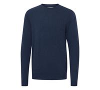 Strickfleece-Pullover BLEND "Strickpullover BHPullover", Herren, Gr. M, blau (marineblaus), Obermaterial: 100% Baumwolle CO., Pullover (69659614-M) marineblaus