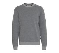 Strickpullover BLEND "BHPullover", Herren, Gr. M, stone mix, 70% Baumwolle, 30% Nylon, meliert, Basic, regular fit normal, Rundhals, weit, Pullover Strickpullover, Klassischer Grobstrickpullover mit R