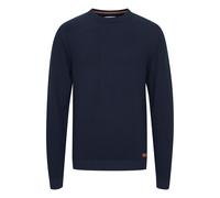 Strickfleece-Pullover BLEND "Strickpullover BHPullover", Herren, Gr. S, blau (marineblaus), Obermaterial: 100% Baumwolle CO., Pullover (68553764-S) marineblaus