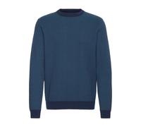 Strickfleece-Pullover BLEND "Strickpullover BHPullover", Herren, Gr. S, blau (marineblaus), Obermaterial: 70% Baumwolle CO. 30% Nylon NY., Pullover (85407012-S) marineblaus