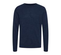Strickpullover BLEND "BHPullover", Herren, Gr. XL, blau (marineblaus), Feinstrick, 85% Polyacryl, 15% Wolle, regular fit normal, Rundhals, eingesetzt, Pullover Strickpullover, Stilvoller Feinstrick-Pu